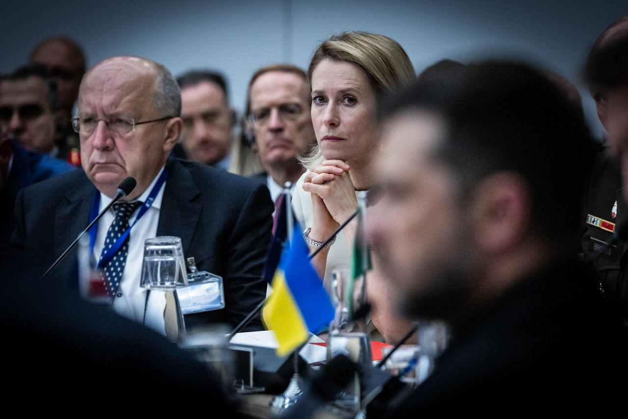 Andrius Kubilius (European Commissioner for Defence and Space) and Kaja Kallas (Vice-President of the European Commission)
