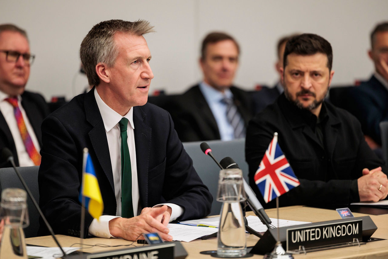 Dan Jarvis (Secretary of Defence, United Kingdom), Volodymyr Zelenskyy (President of Ukraine)