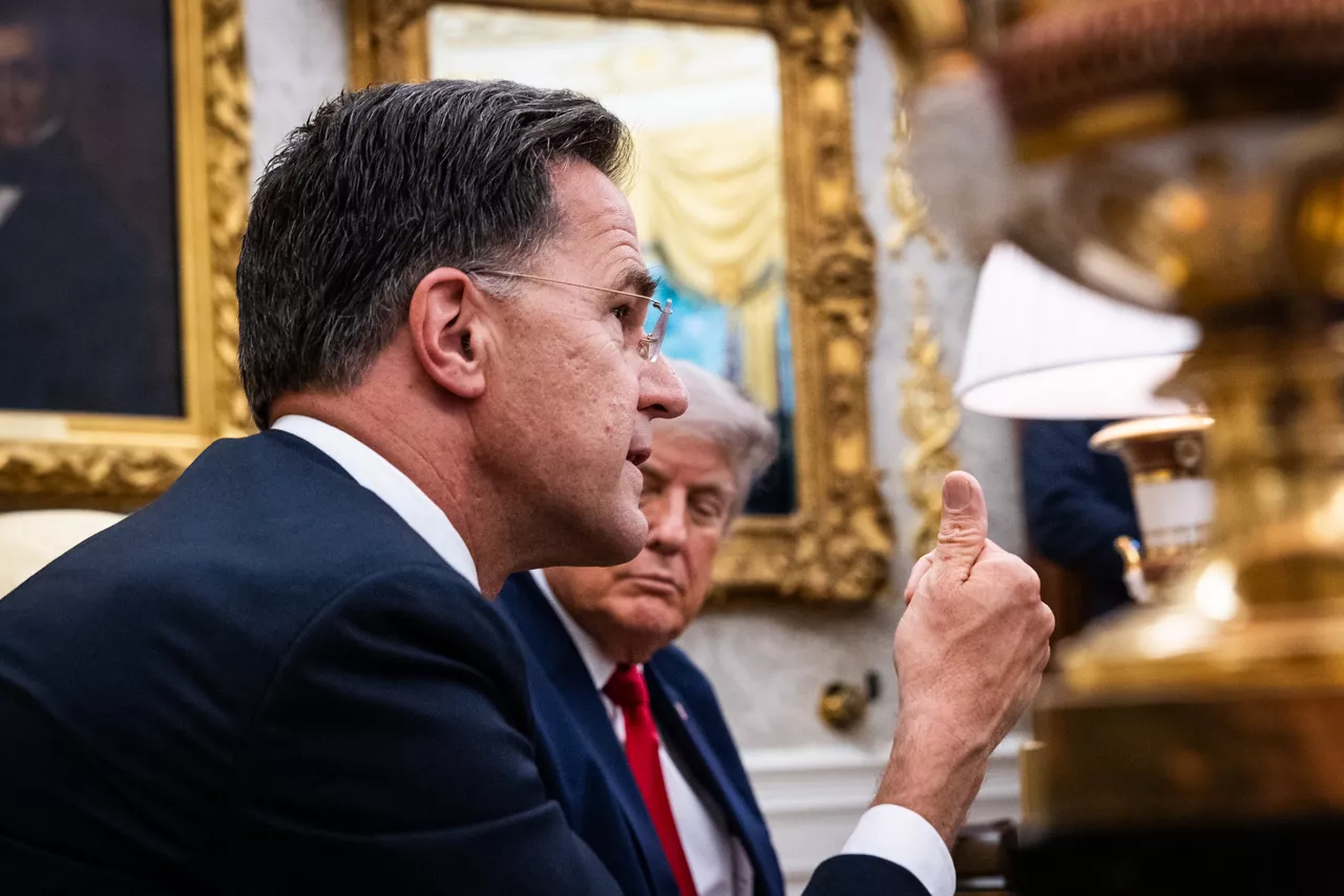 NATO Secretary General Mark Rutte meets with the President of the United States, Donald Trump