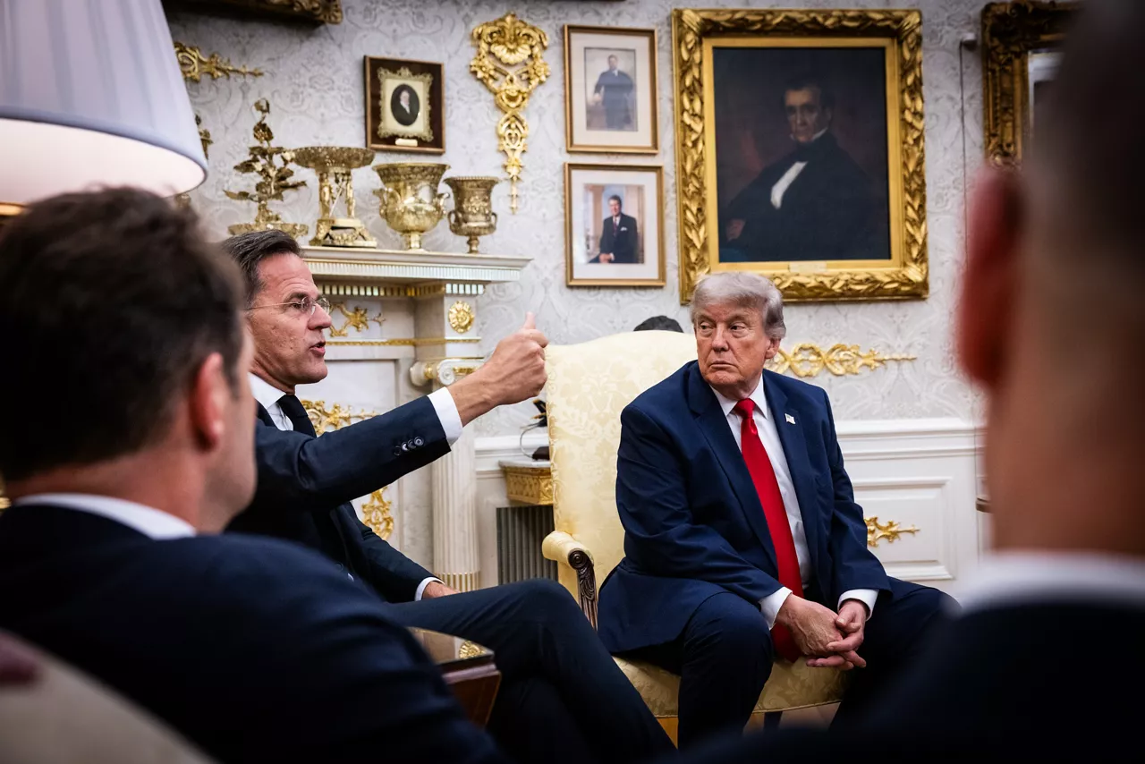 NATO Secretary General Mark Rutte meets with the President of the United States, Donald Trump
