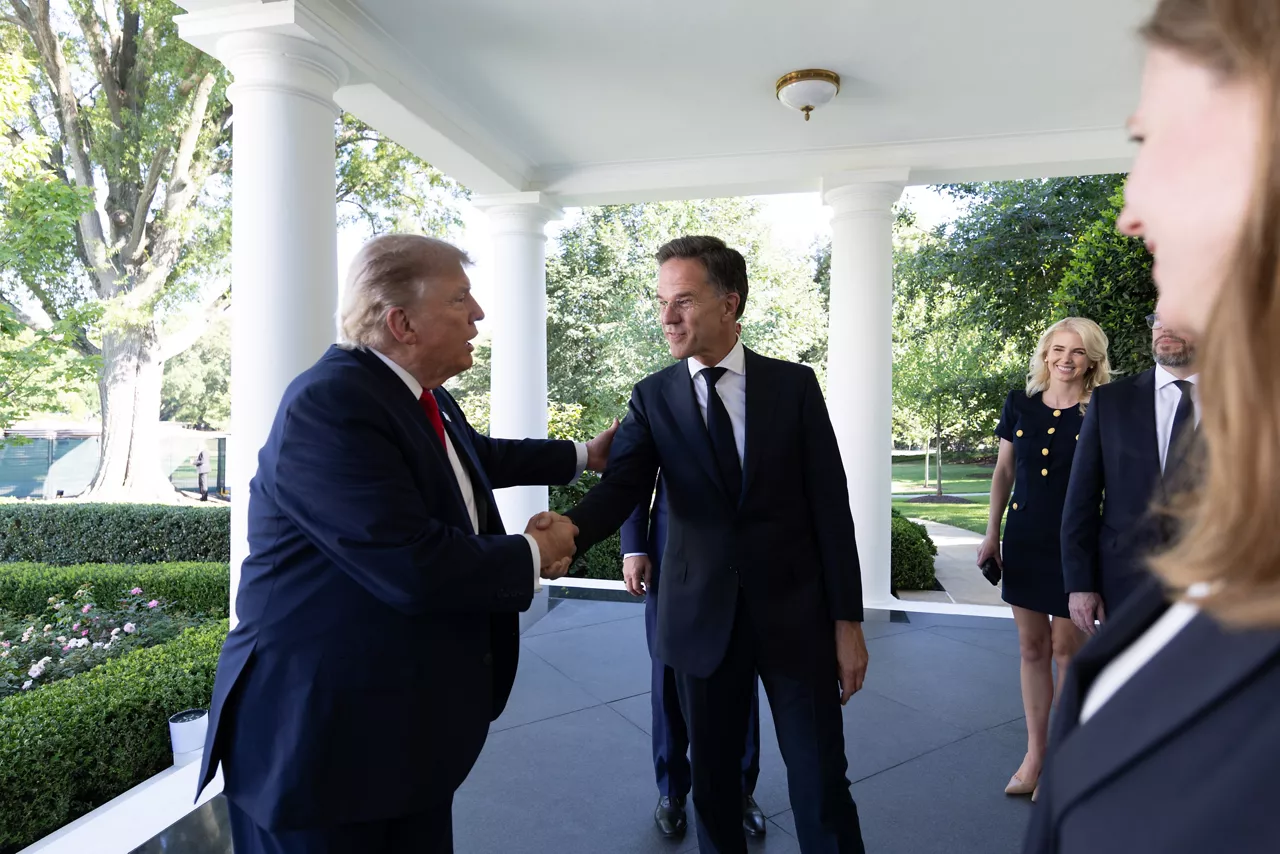 NATO Secretary General Mark Rutte with the President of the United States, Donald Trump