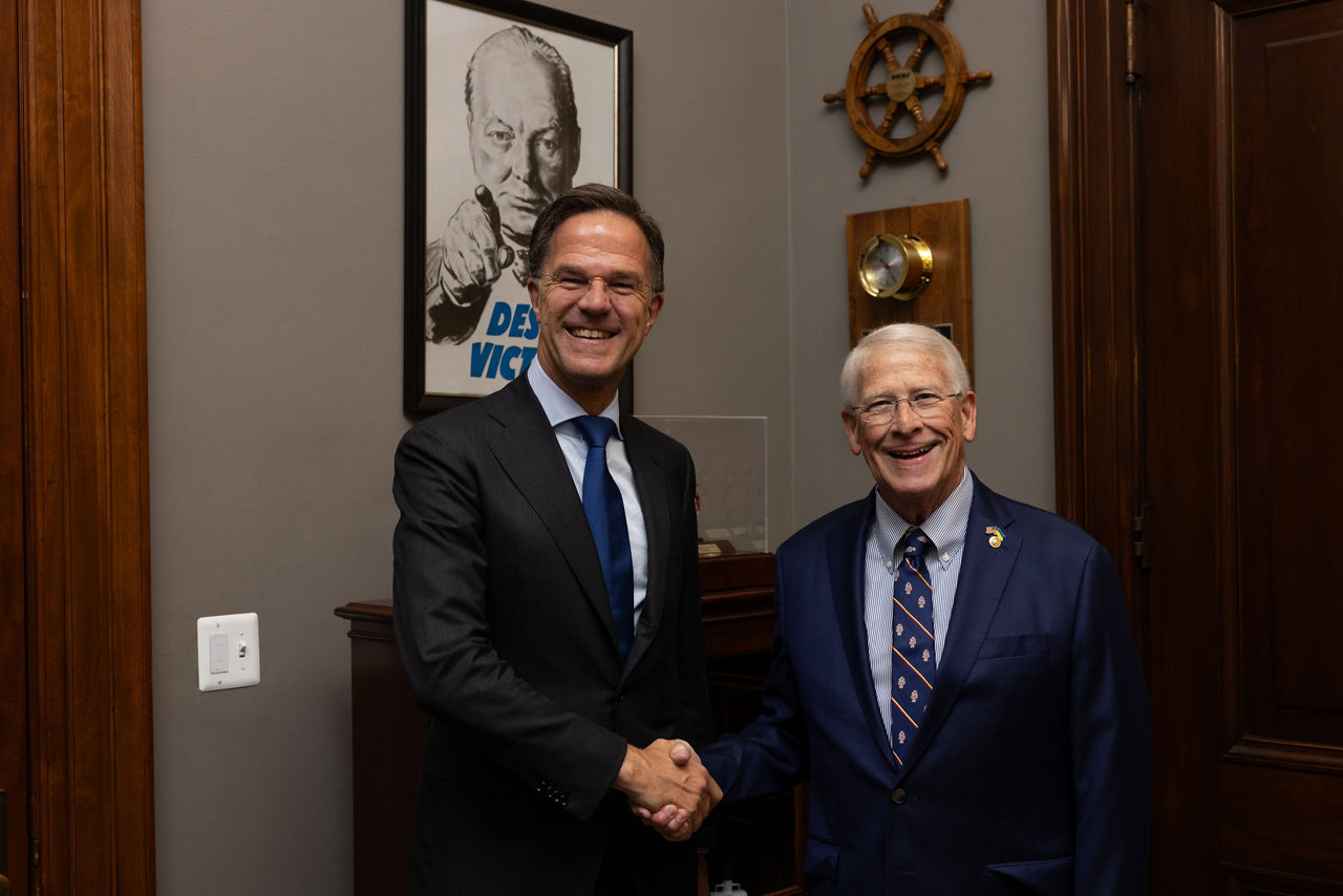 NATO Secretary General Mark Rutte meets with United States Senator Roger Wicker