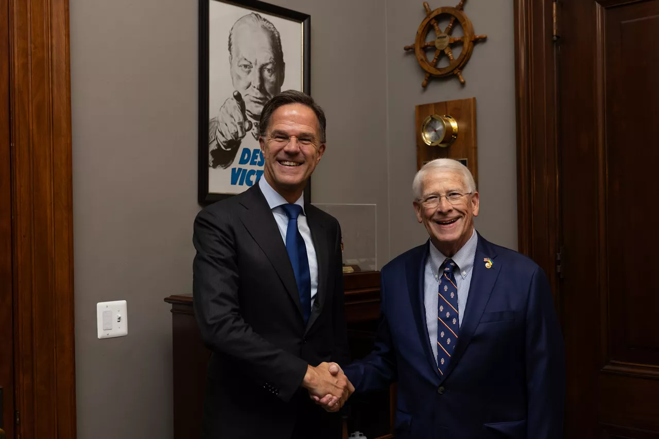 NATO Secretary General Mark Rutte meets with United States Senator Roger Wicker