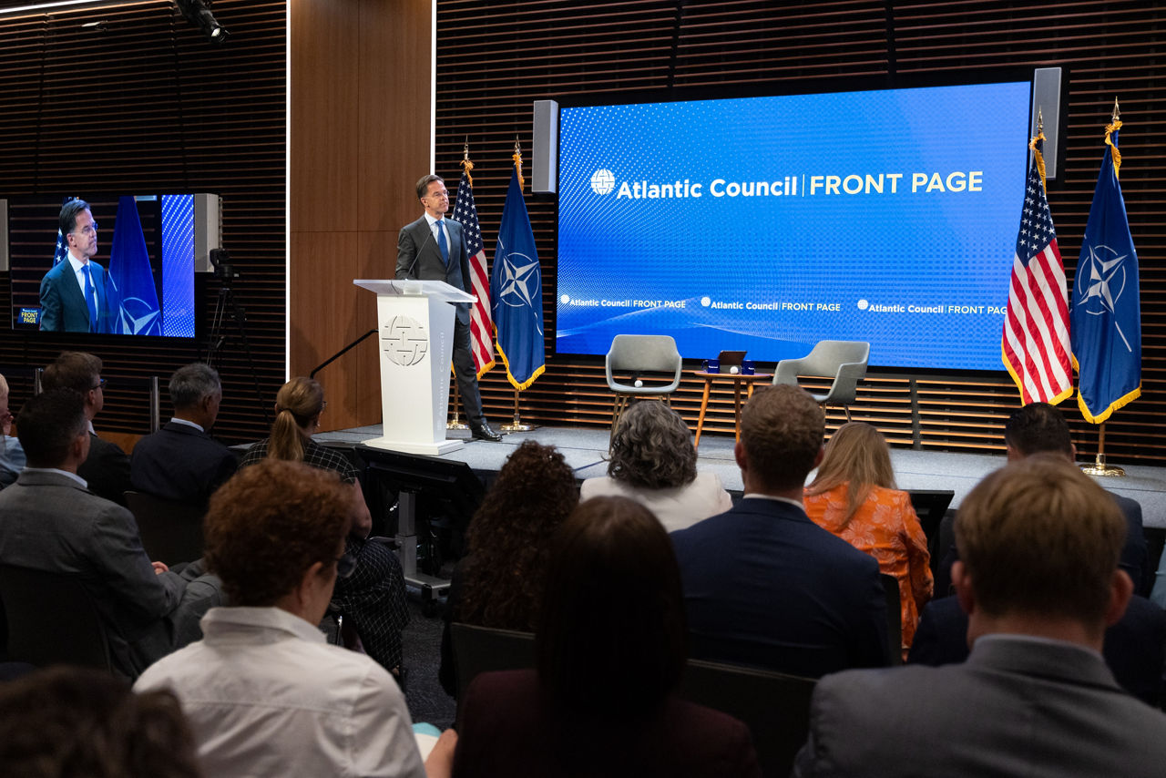 Atlantic Council Front Page Conversation with NATO Secretary General Mark Rutte. Remarks by the NATO Secretary General