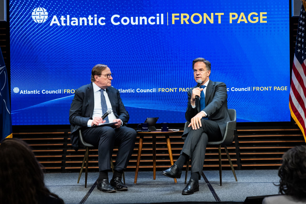 Atlantic Council Front Page Conversation with NATO Secretary General Mark Rutte