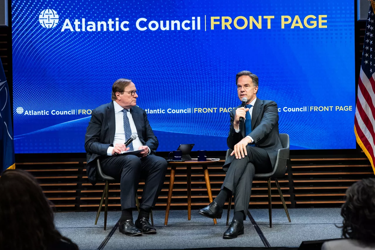 Atlantic Council Front Page Conversation with NATO Secretary General Mark Rutte