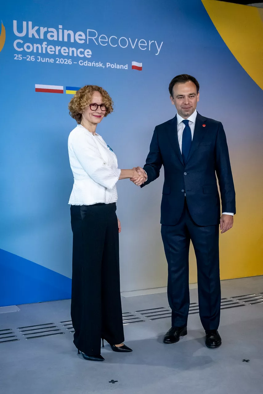 NATO Deputy Secretary General Radmila Shekerinska and Andrzej Domański, Minister of Finance and Economy of Poland 