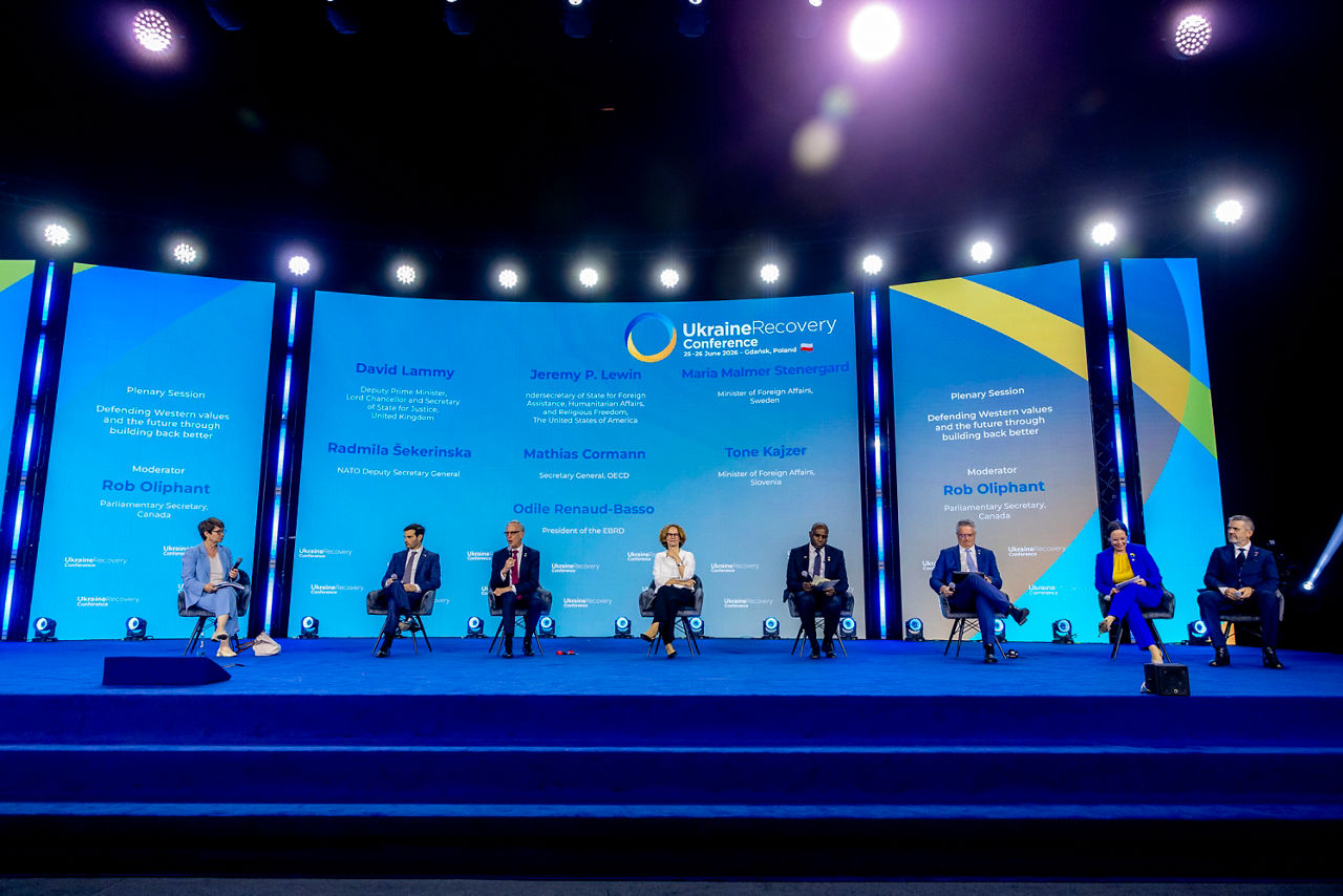 NATO Deputy Secretary General Radmila Shekerinska in the plenary session: "Defending Western values and the future through building back better"