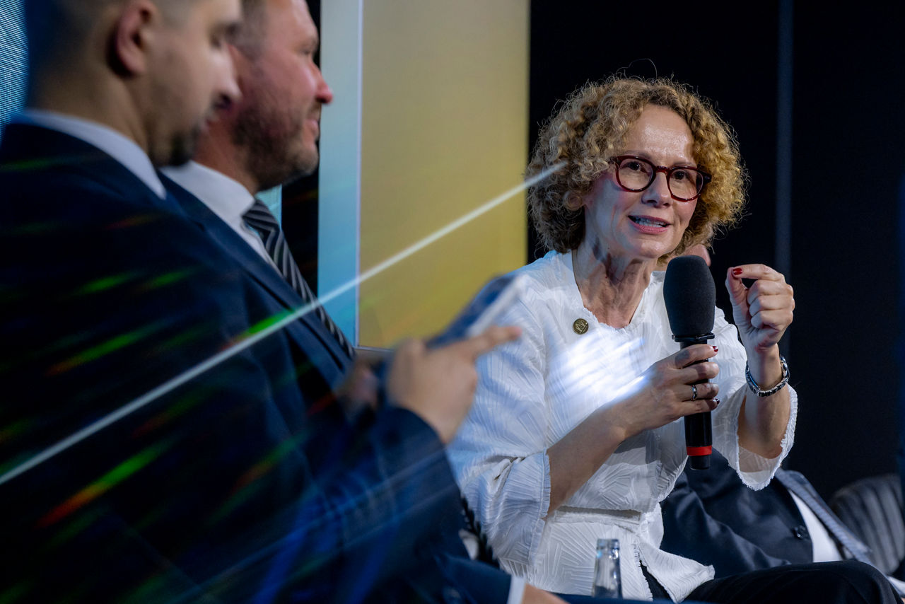 NATO Deputy Secretary General Radmila Shekerinska participates in a panel discussion on Modern Deterrence: Changing Technological Landscape on the Battlefield.