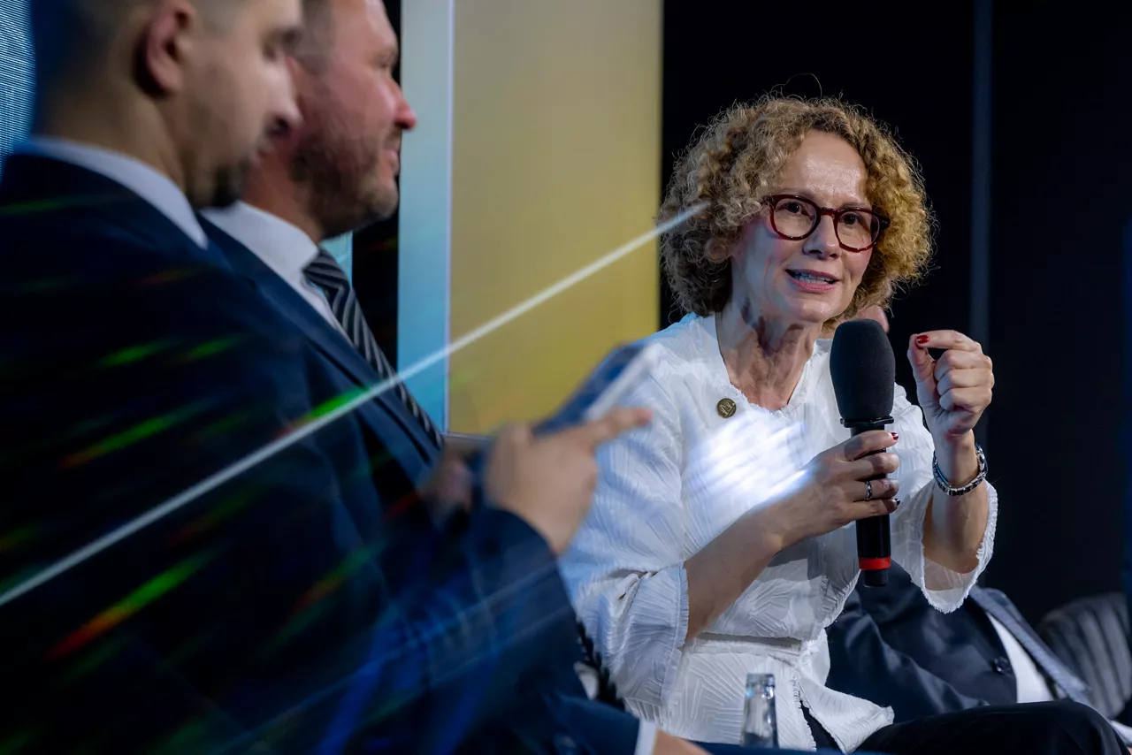NATO Deputy Secretary General Radmila Shekerinska participates in a panel discussion on Modern Deterrence: Changing Technological Landscape on the Battlefield.