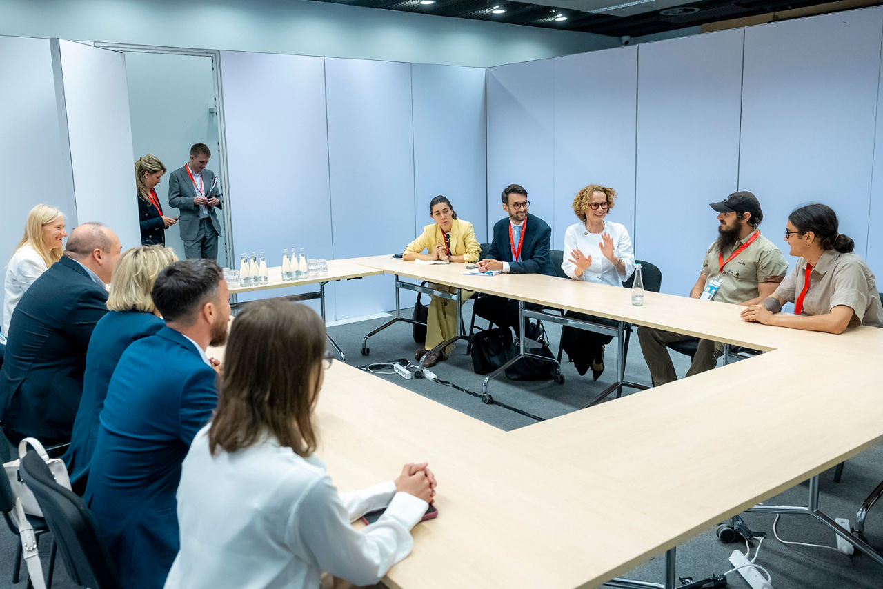 NATO Deputy Secretary General Radmila Shekerinska meets with Ukrainian veterans