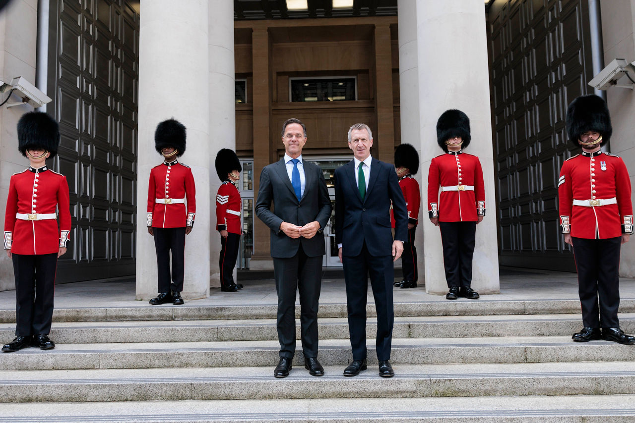 NATO Secretary General Mark Rutte meets with Dan Jarvis,  Secretary of State for Defence of the United Kingdom