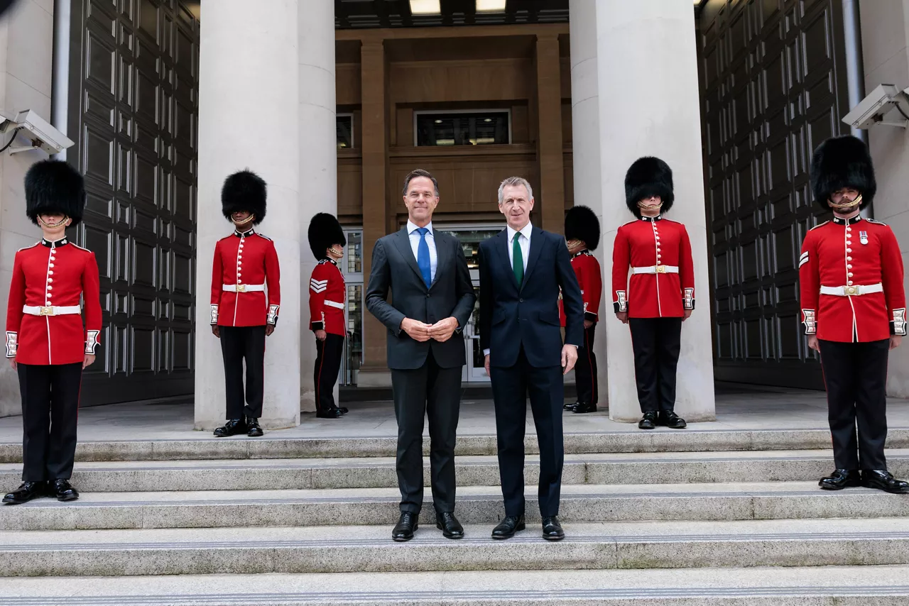NATO Secretary General Mark Rutte meets with Dan Jarvis,  Secretary of State for Defence of the United Kingdom