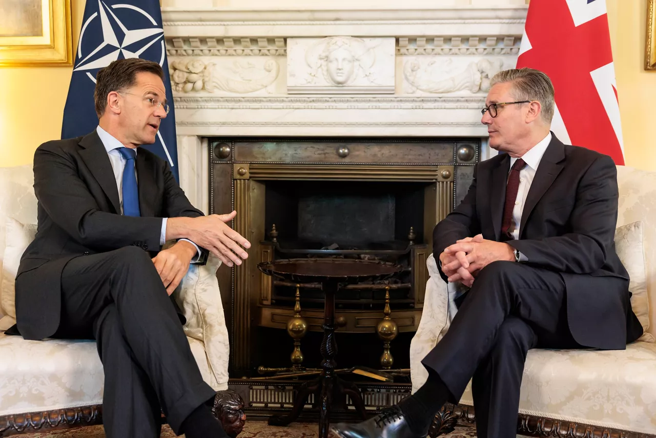 NATO Secretary General Mark Rutte meets with Sir Keir Starmer, Prime Minister of the United Kingdom