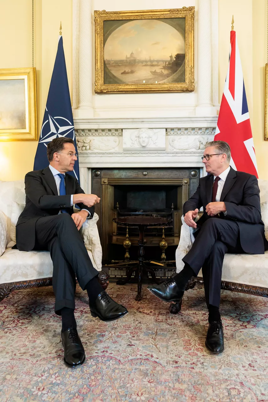 NATO Secretary General Mark Rutte meets with Sir Keir Starmer, Prime Minister of the United Kingdom