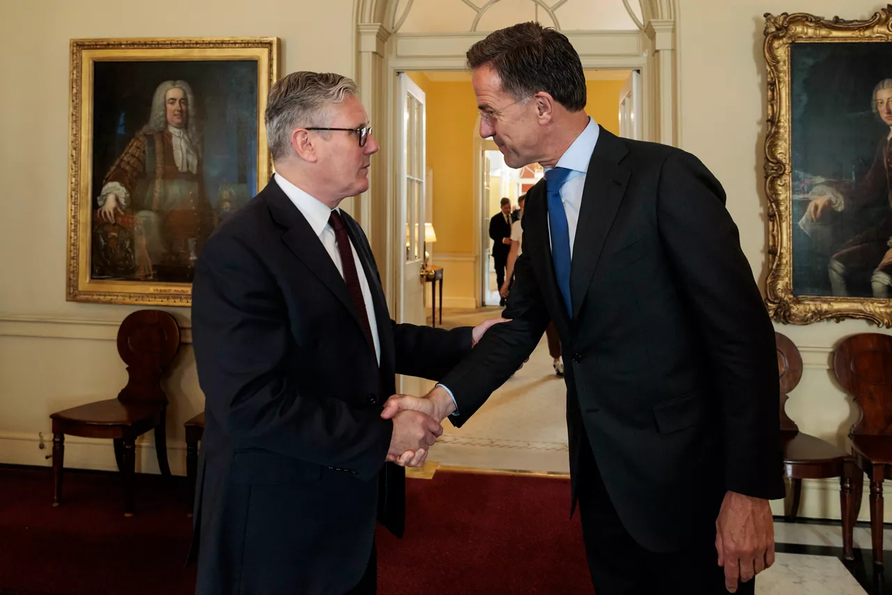 NATO Secretary General Mark Rutte with Sir Keir Starmer, Prime Minister of the United Kingdom