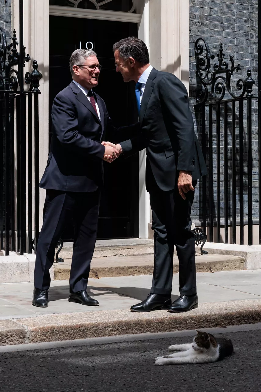 NATO Secretary General Mark Rutte with Sir Keir Starmer, Prime Minister of the United Kingdom
