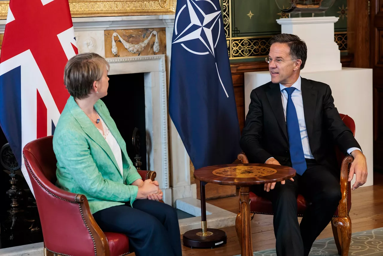 NATO Secretary General Mark Rutte meets with Yvette Cooper, Secretary of State for Foreign and Commonwealth Affairs of the United Kingdom
