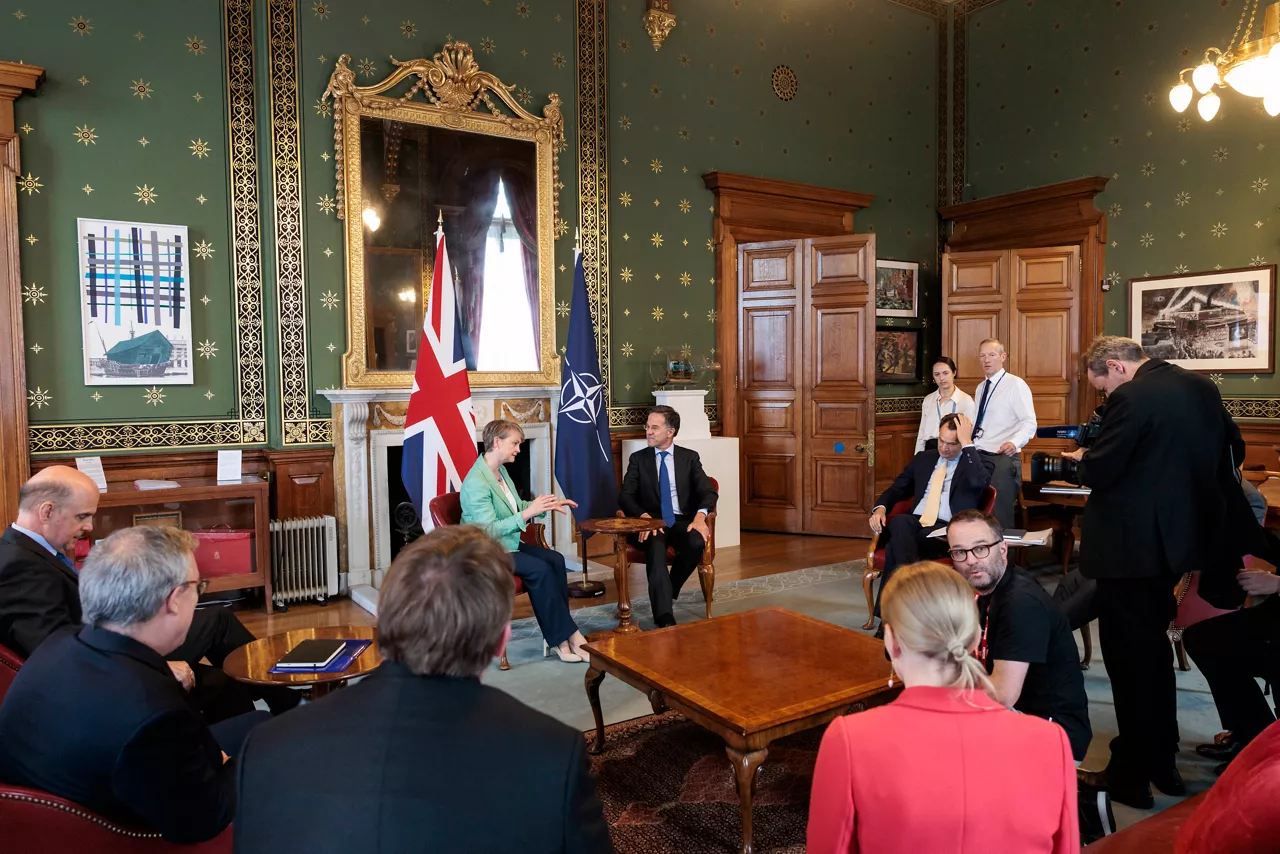 NATO Secretary General Mark Rutte meets with Yvette Cooper, Secretary of State for Foreign and Commonwealth Affairs of the United Kingdom