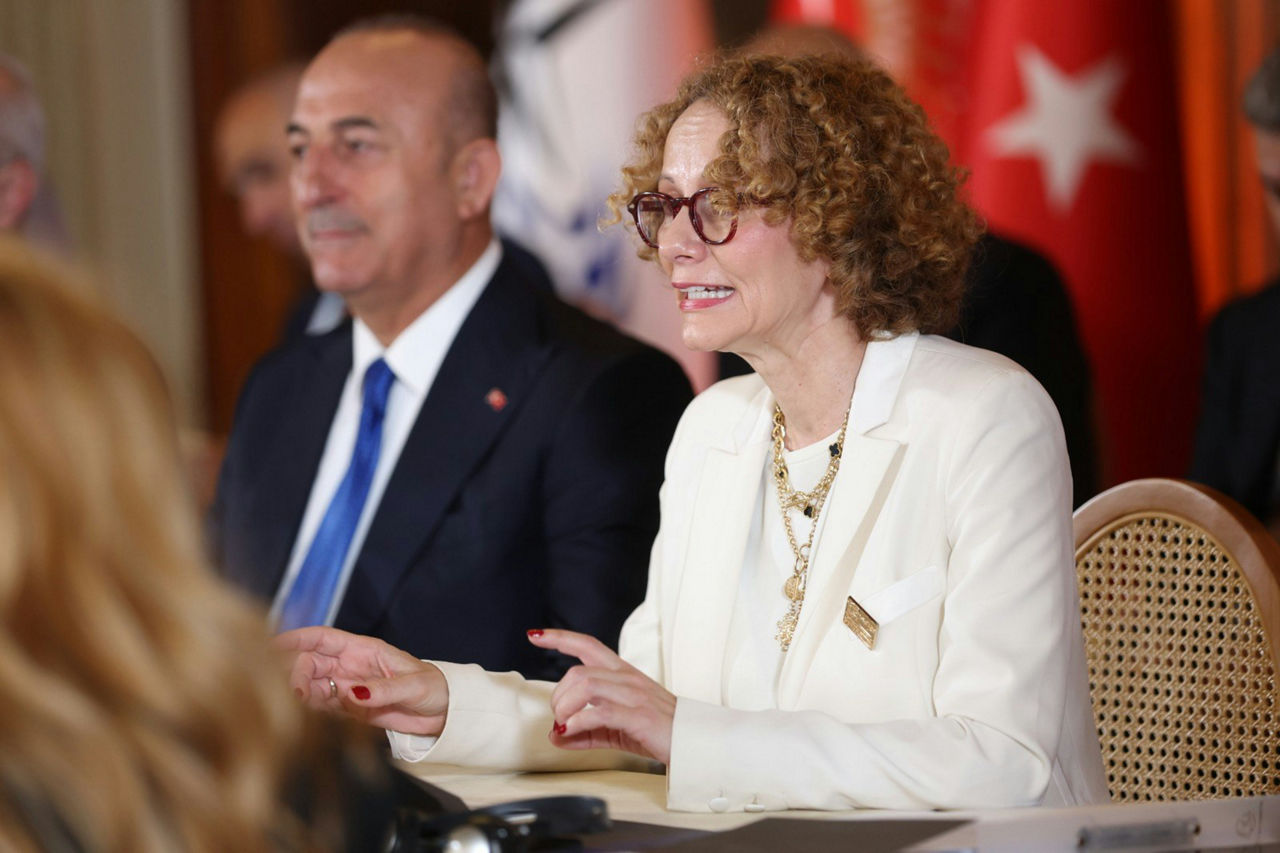 NATO Deputy Secretary General Radmila Shekerinska addresses the Istanbul NATO Parliamentary Summit