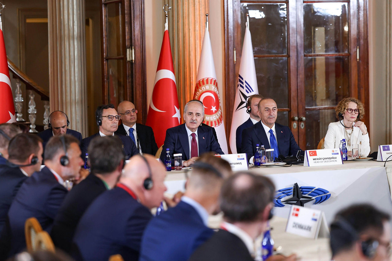 NATO Deputy Secretary General Radmila Shekerinska addresses the Istanbul NATO Parliamentary Summit
