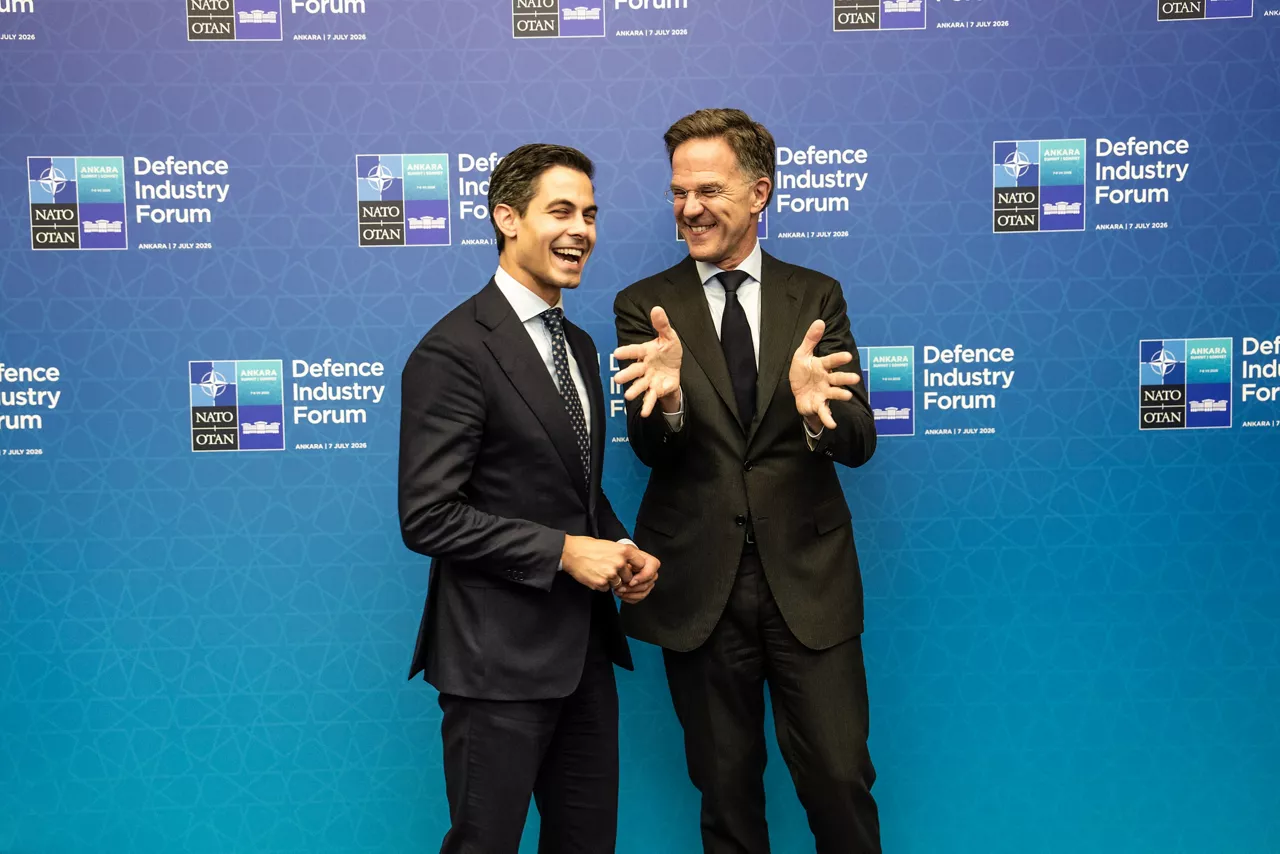 NATO Secretary General Mark Rutte meets with the Prime Minister of The Netherlands, Rob Jetten, in the margins of the 2026 NATO Summit in Ankara