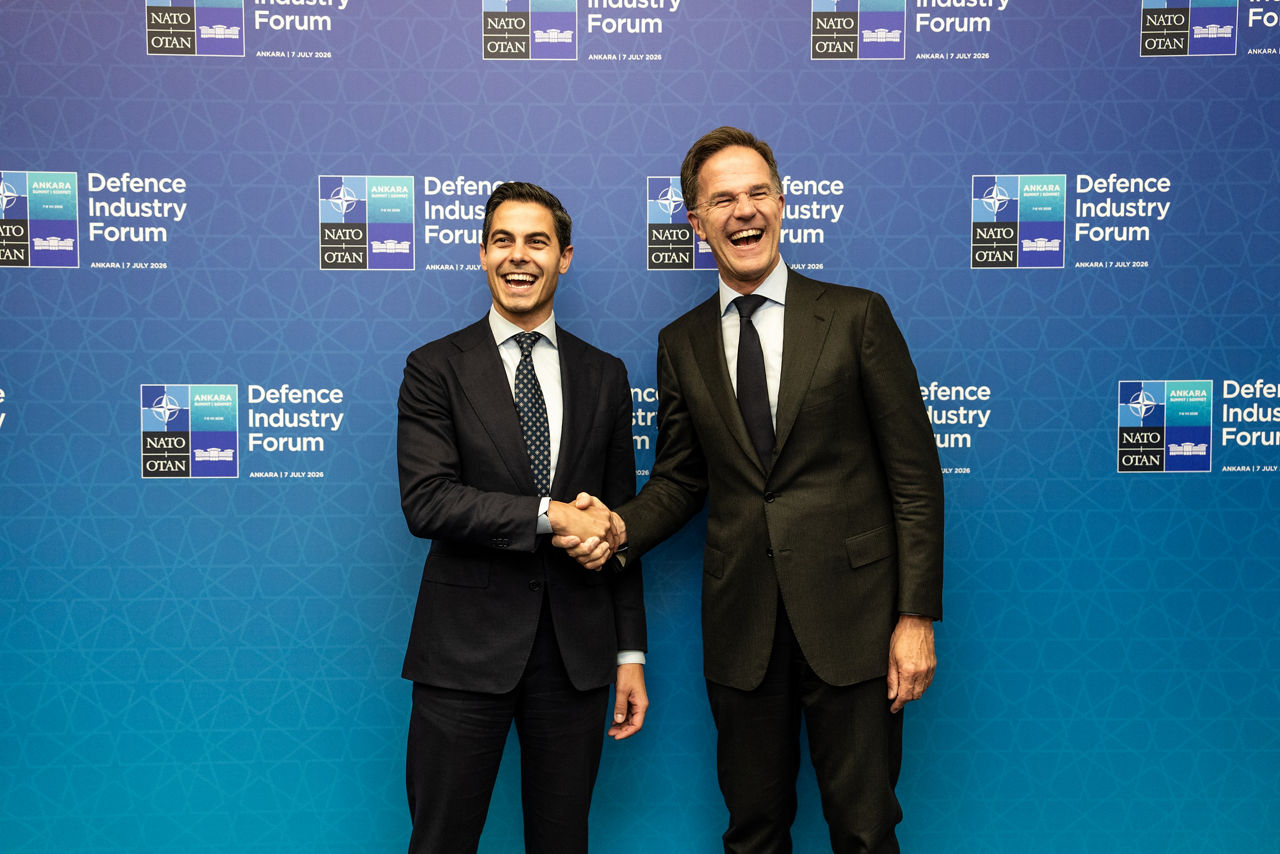 NATO Secretary General Mark Rutte meets with the Prime Minister of The Netherlands, Rob Jetten, in the margins of the 2026 NATO Summit in Ankara