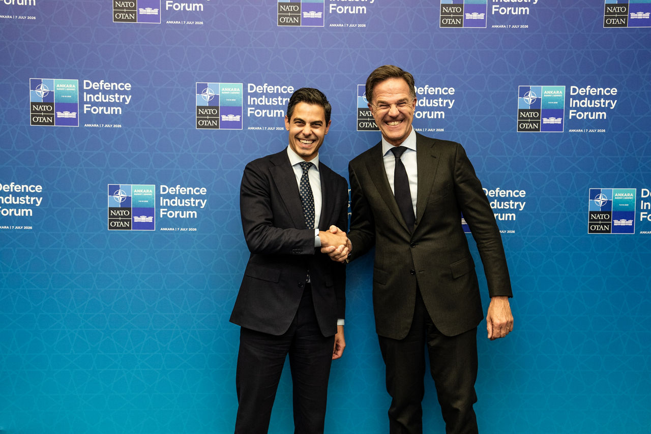 NATO Secretary General Mark Rutte meets with the Prime Minister of The Netherlands, Rob Jetten, in the margins of the 2026 NATO Summit in Ankara