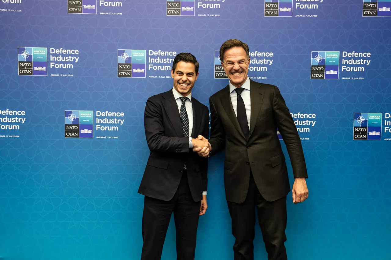 NATO Secretary General Mark Rutte meets with the Prime Minister of The Netherlands, Rob Jetten, in the margins of the 2026 NATO Summit in Ankara