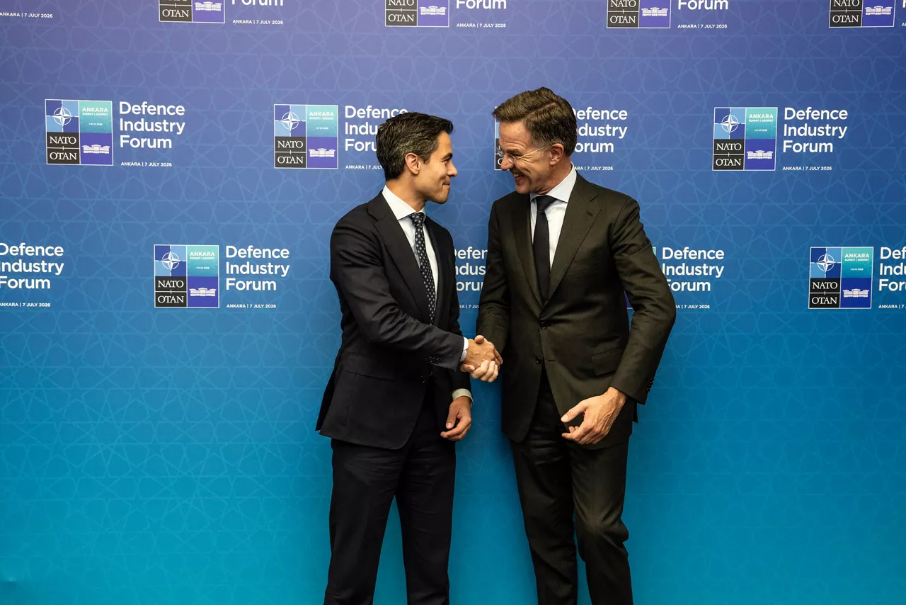 NATO Secretary General Mark Rutte meets with the Prime Minister of The Netherlands, Rob Jetten, in the margins of the 2026 NATO Summit in Ankara