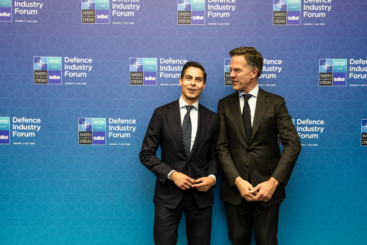NATO Secretary General Mark Rutte meets with the Prime Minister of The Netherlands, Rob Jetten, in the margins of the 2026 NATO Summit in Ankara