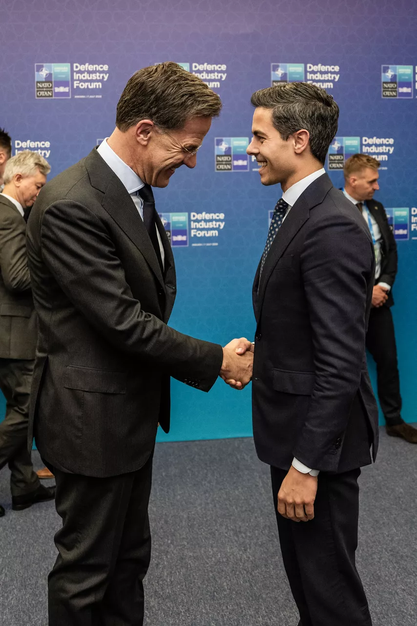 NATO Secretary General Mark Rutte meets with the Prime Minister of The Netherlands, Rob Jetten, in the margins of the 2026 NATO Summit in Ankara