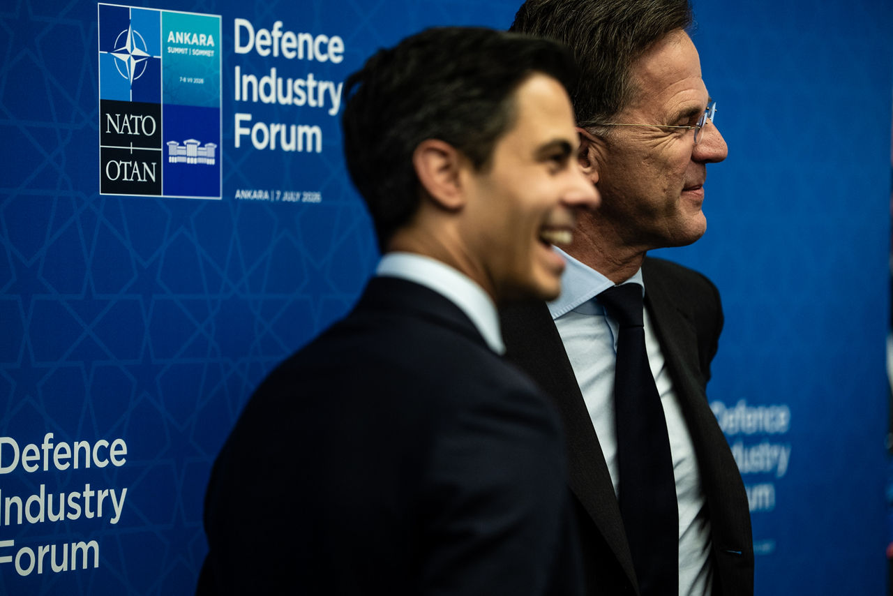 NATO Secretary General Mark Rutte meets with the Prime Minister of The Netherlands, Rob Jetten, in the margins of the 2026 NATO Summit in Ankara