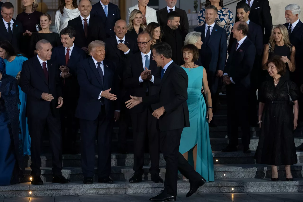 NATO Secretary General Mark Rutte and the President of the United States, Donald Trump