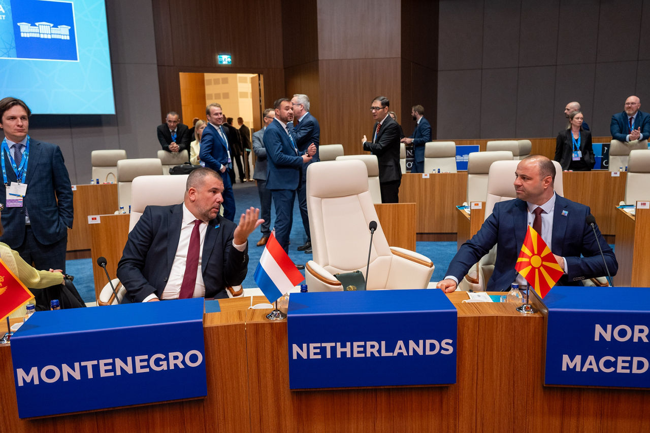 Minister of Defence of Montenegro Dragan Krapović and Minister of Defence of North Macedonia Vlado Misajlovski 
