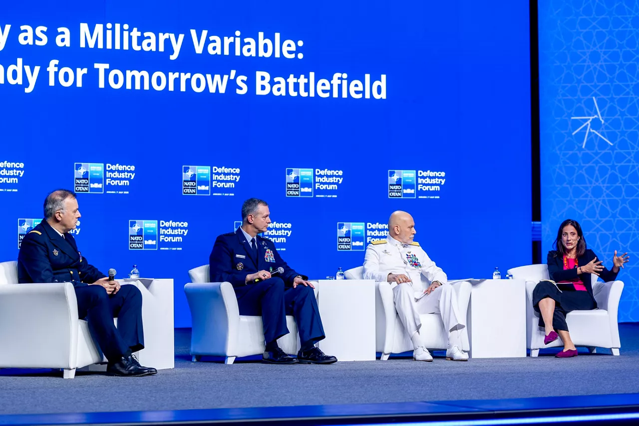 Supreme Allied Commander Transformation Admiral Pierre Vandier, Chair of the NATO Military Committee Admiral Giuseppe Cavo Dragone and Supreme Allied Commander Europe General Alexus G. Grynkewich