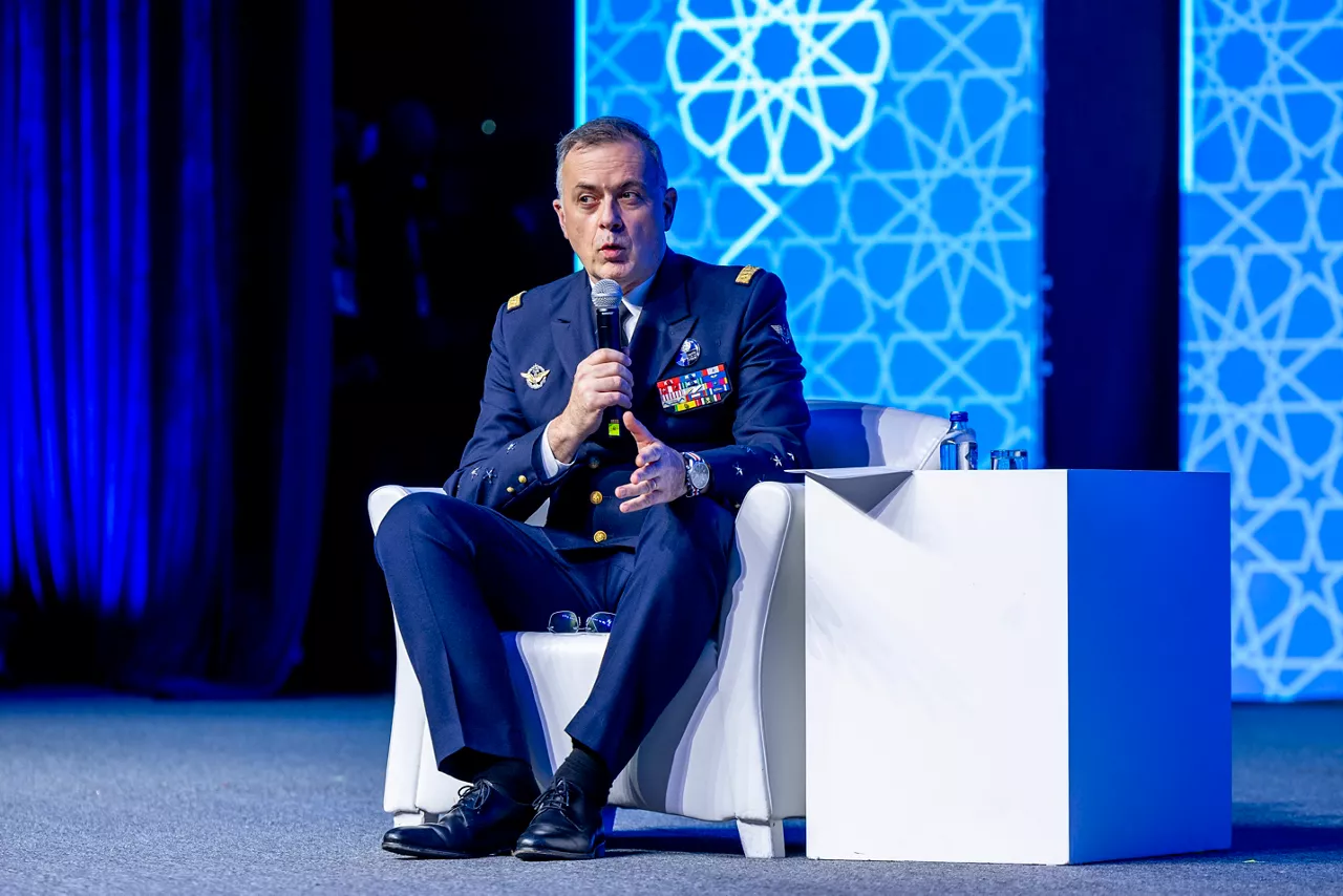 Supreme Allied Commander Transformation Admiral Pierre Vandier, Chair of the NATO Military Committee Admiral Giuseppe Cavo Dragone and Supreme Allied Commander Europe General Alexus G. Grynkewich
