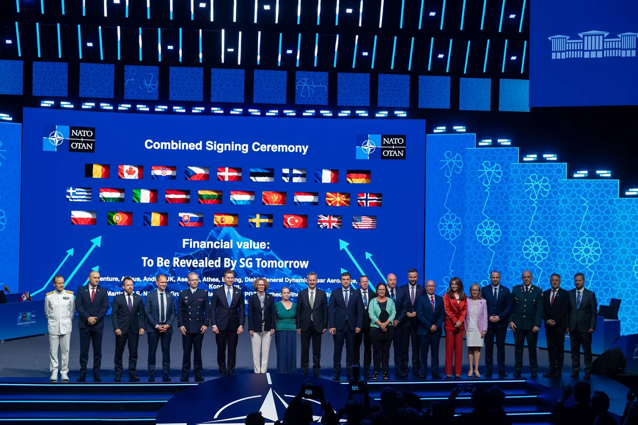 Combined signing ceremony with NATO Allies