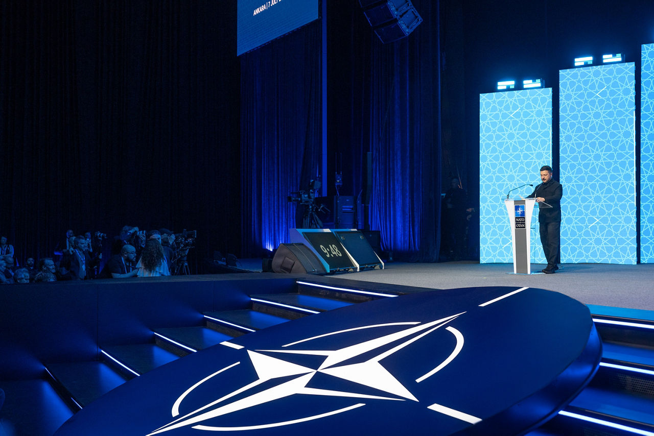 Keynote speech by President of Ukraine Volodymyr Zelenskyy at the NATO Summit Defence Industry Forum