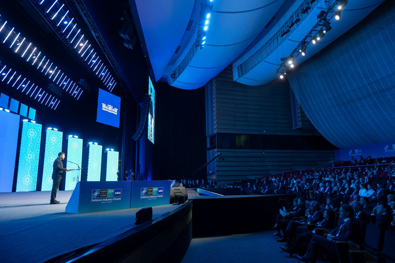 Keynote speech by President of Ukraine Volodymyr Zelenskyy at the NATO Summit Defence Industry Forum