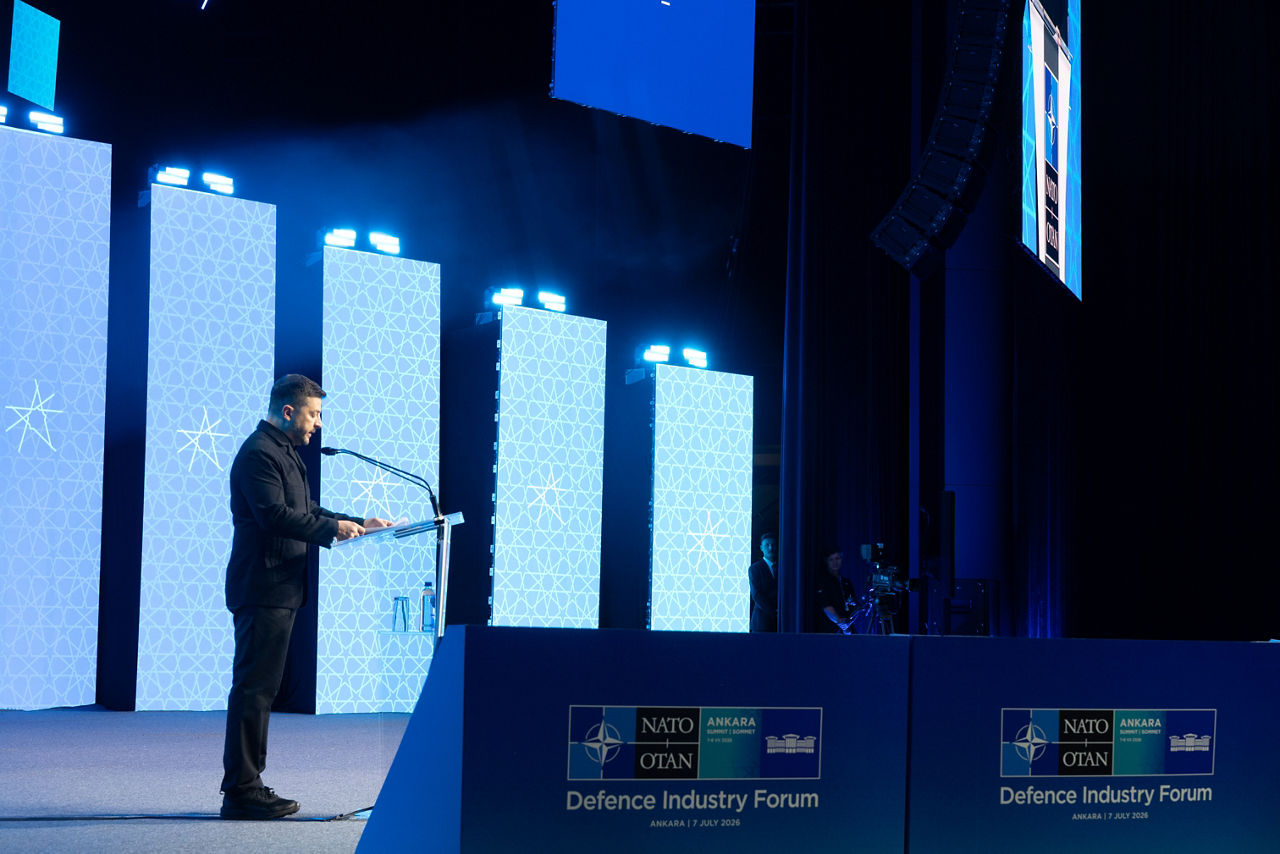 Keynote speech by President of Ukraine Volodymyr Zelenskyy at the NATO Summit Defence Industry Forum