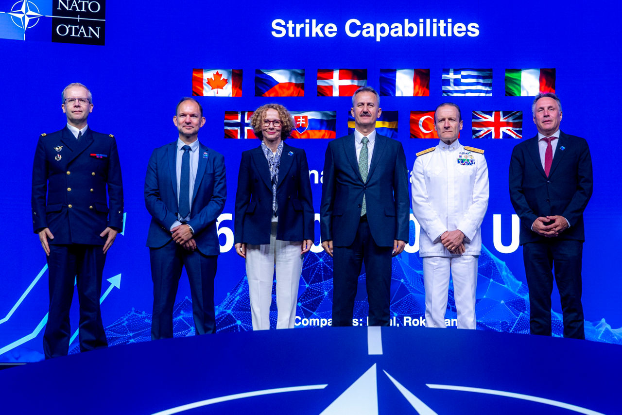 Launch of NATO’s multinational Ground-Based Precision Strike Capabilities High Visibility Project with representatives of Denmark, France, Italy, Norway, Türkiye and the United Kingdom with NATO Deputy Secretary General Radmila Shekerinska
