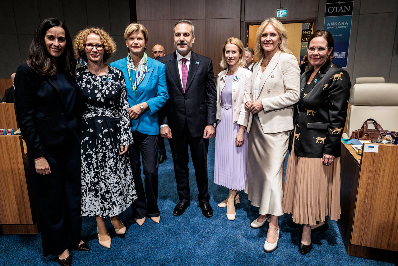 Minister of Foreign Affairs of Hungary Anita Orbán, NATO Deputy Secretary General Radmila Shekerinska, Minister of Foreign Affairs of Latvia Baiba Braže, Minister of Foreign Affairs of Türkiye Hakan Fidan, EU High Representative for Foreign Affairs and Security Policy Kaja Kallas, Minister of Foreign Affairs of Iceland Þorgerður Katrín Gunnarsdóttir  and Minister of Foreign Affairs of Sweden Maria Malmer Stenergard