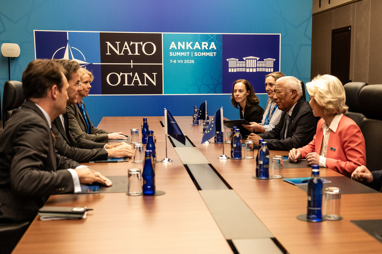 NATO Secretary General Mark Rutte meets with the President of the European Council, António Costa, and the President of the European Commission, Ursula von der Leyen

