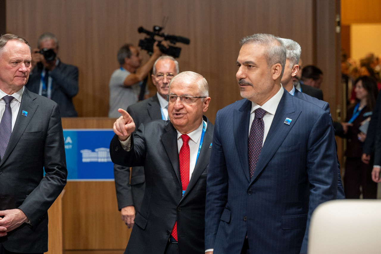 Minister of Defence of Türkiye Yaşar Güler and Minister of Foreign Affairs of Türkiye Hakan Fidan