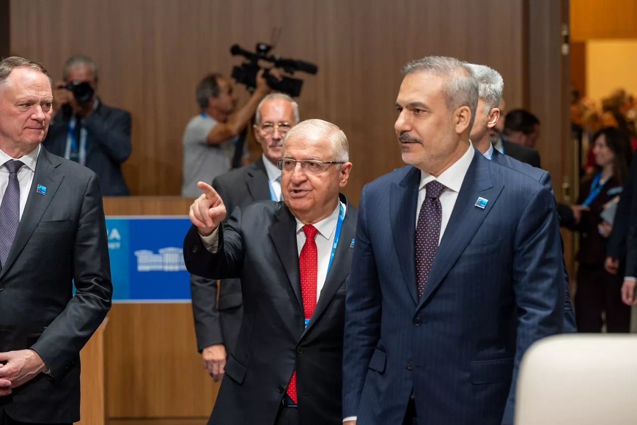 Minister of Defence of Türkiye Yaşar Güler and Minister of Foreign Affairs of Türkiye Hakan Fidan