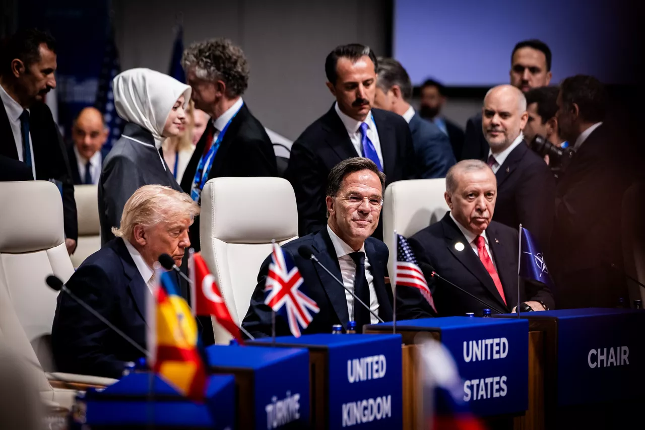 [from left to right] President of the United States Donald Trump 
NATO Secretary General Mark Rutte, President of Türkiye Recep Tayyip Erdoğan