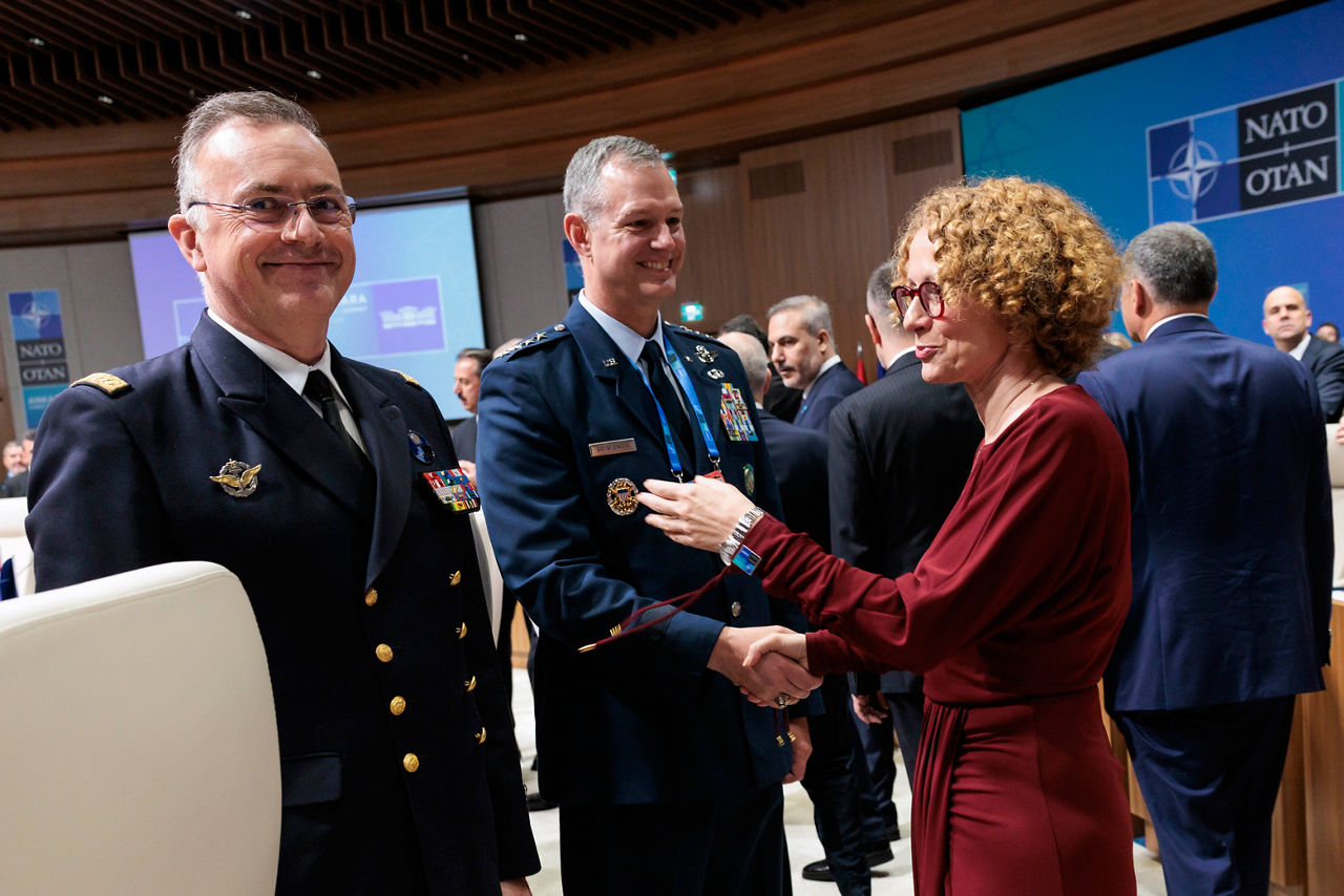 NATO Deputy Secretary General Radmila Shekerinska and Supreme Allied Commander Europe General Alexus G. Grynkewich