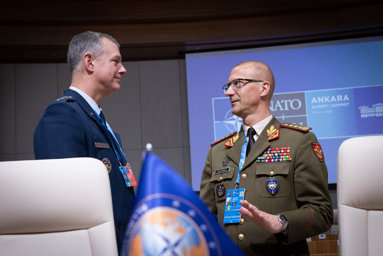 Supreme Allied Commander Europe General Alexus G. Grynkewich and Director General of the International Military Staff Lieutenant General Remigijus Baltrėnas
