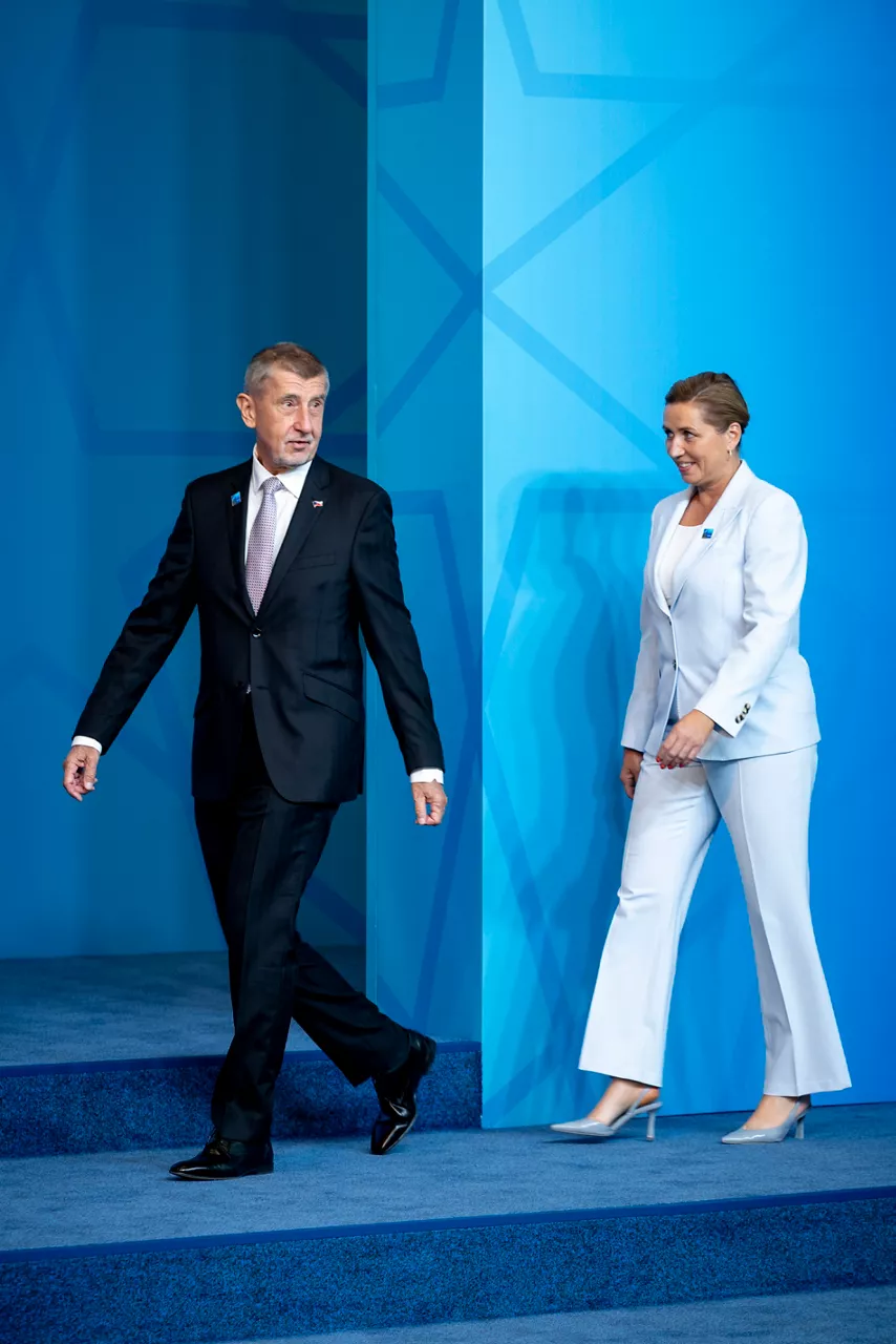 Prime Minister of Czechia Andrej Babiš  and Prime Minister of Iceland Kristrún Frostadóttir